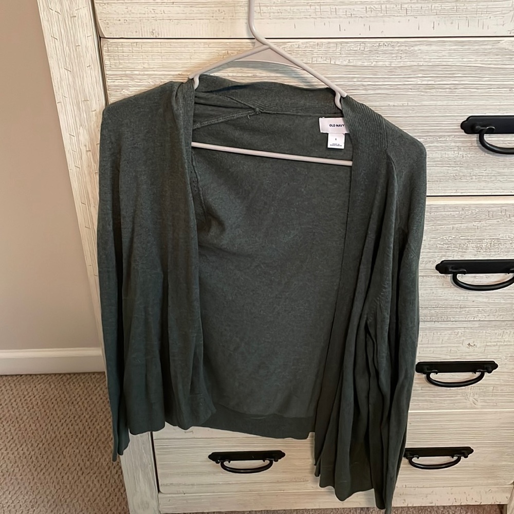 Old navy green cardigan